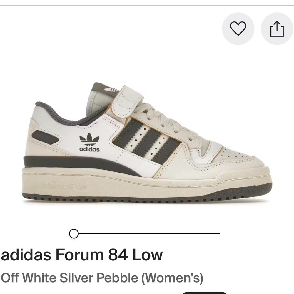 adidas Forum 84 Low Top Sneakers in Off-White and brown